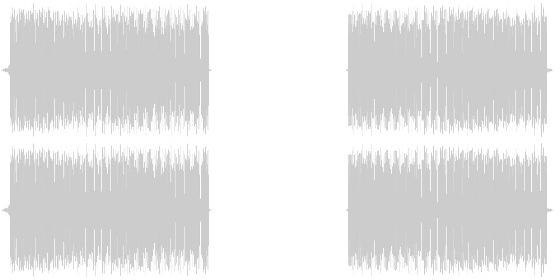 危険アラ-ム音の未再生の波形
