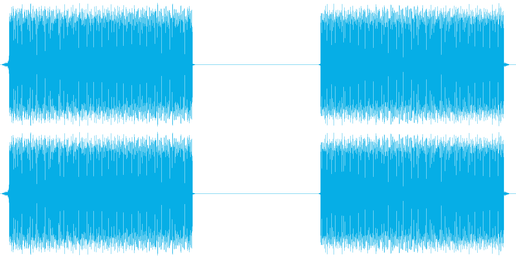 危険アラ-ム音の再生済みの波形