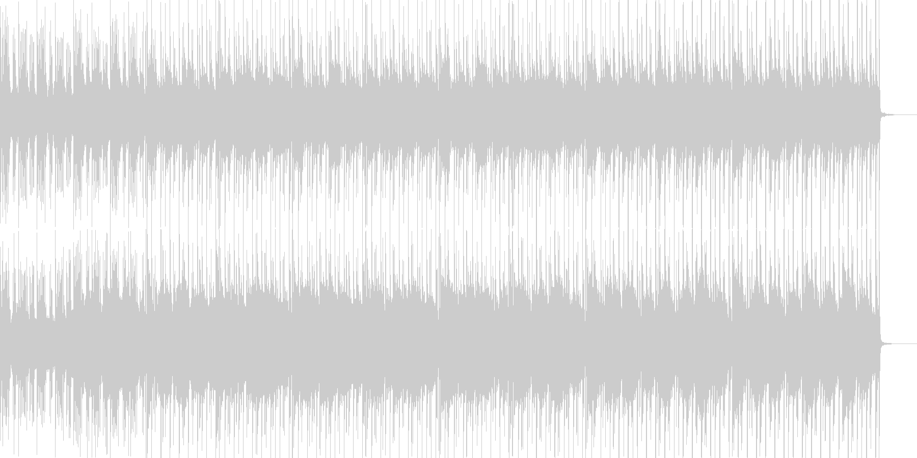 怪しげな雰囲気、悪い感じがしますねの未再生の波形