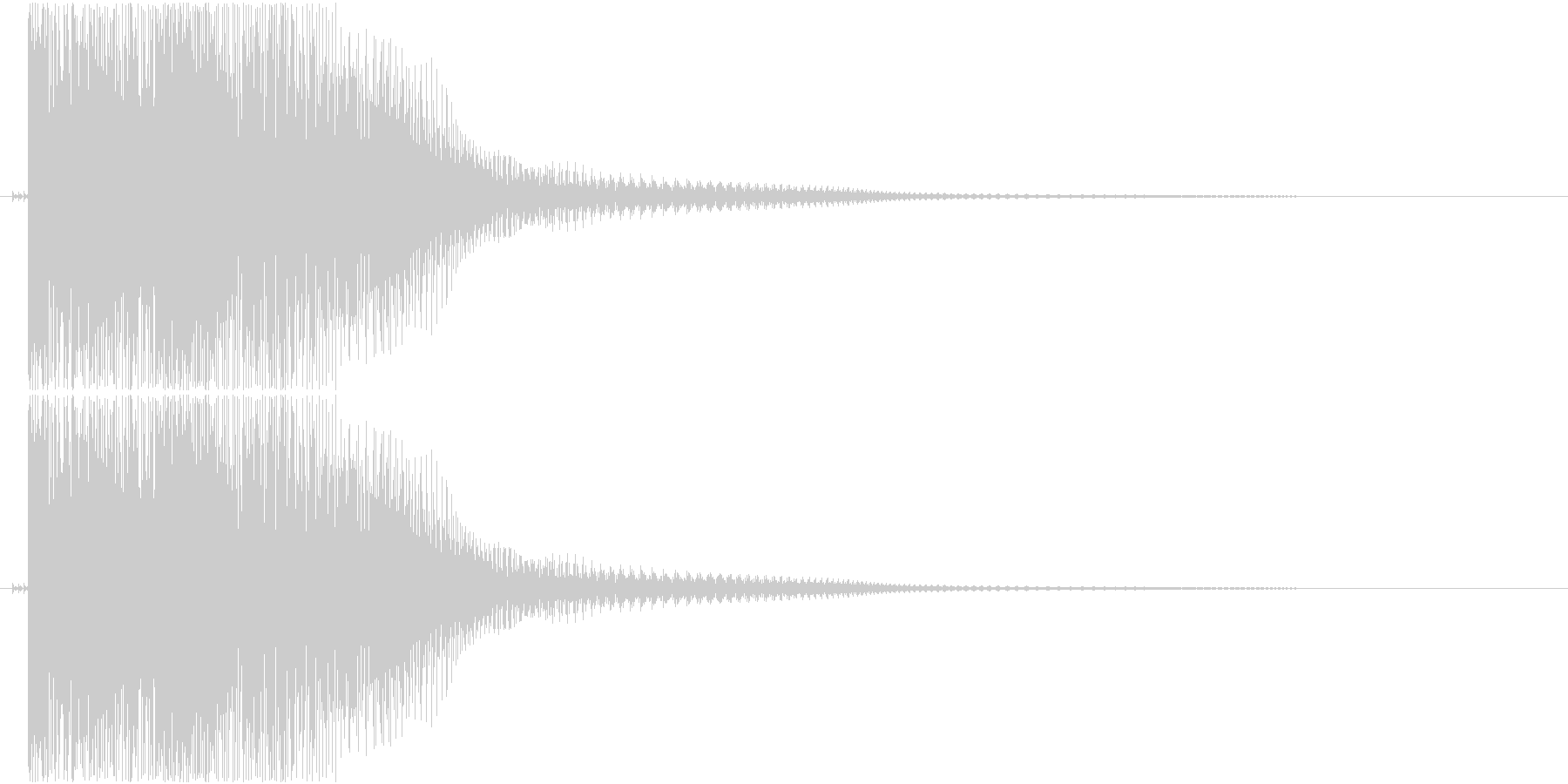 ダメージ音(ポヨン)の未再生の波形