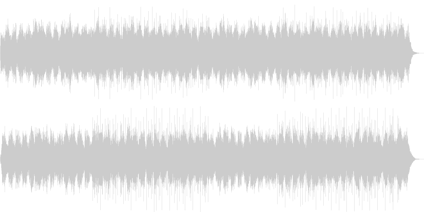 優しい鐘の音のラブバラードの未再生の波形