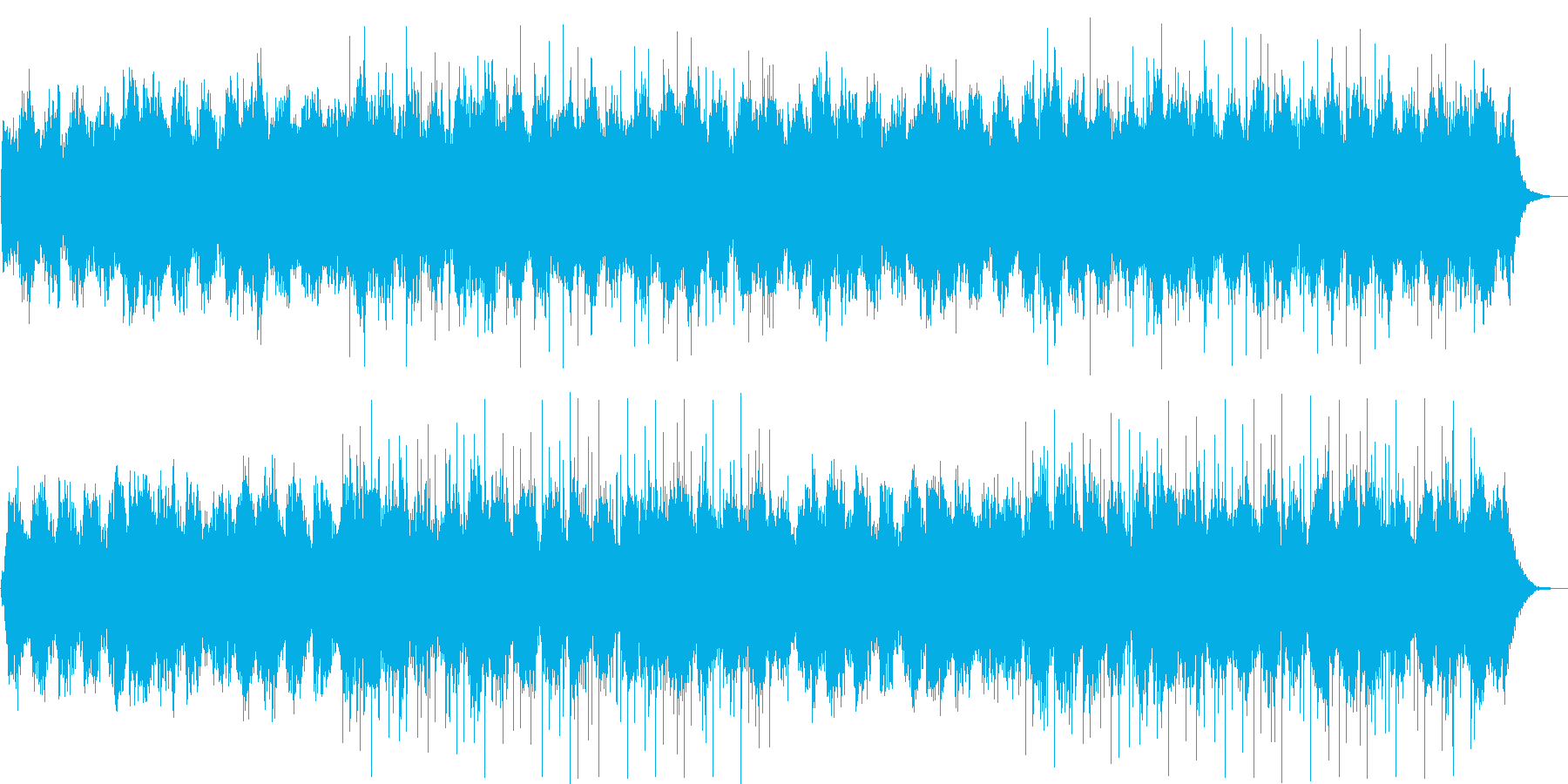 優しい鐘の音のラブバラードの再生済みの波形