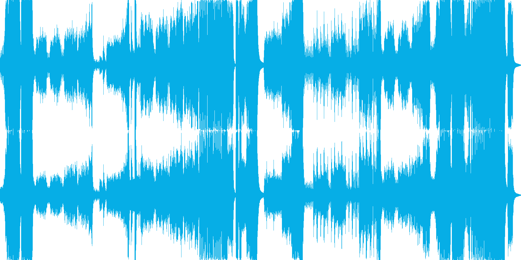 絶望を感じる、荘厳で激しい宗教合唱曲の再生済みの波形