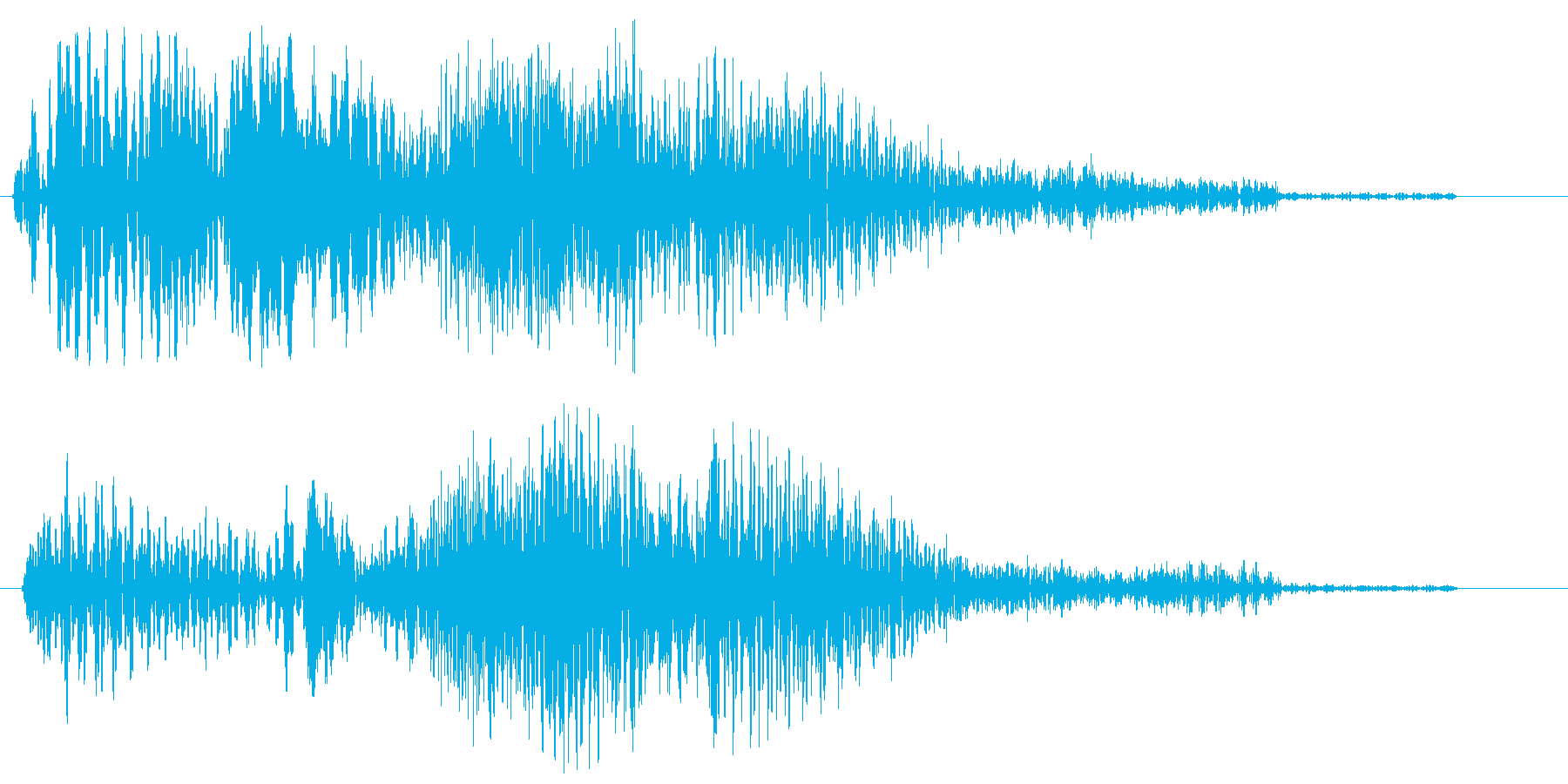 ヒュウーン!(スピード感のある効果音)の再生済みの波形