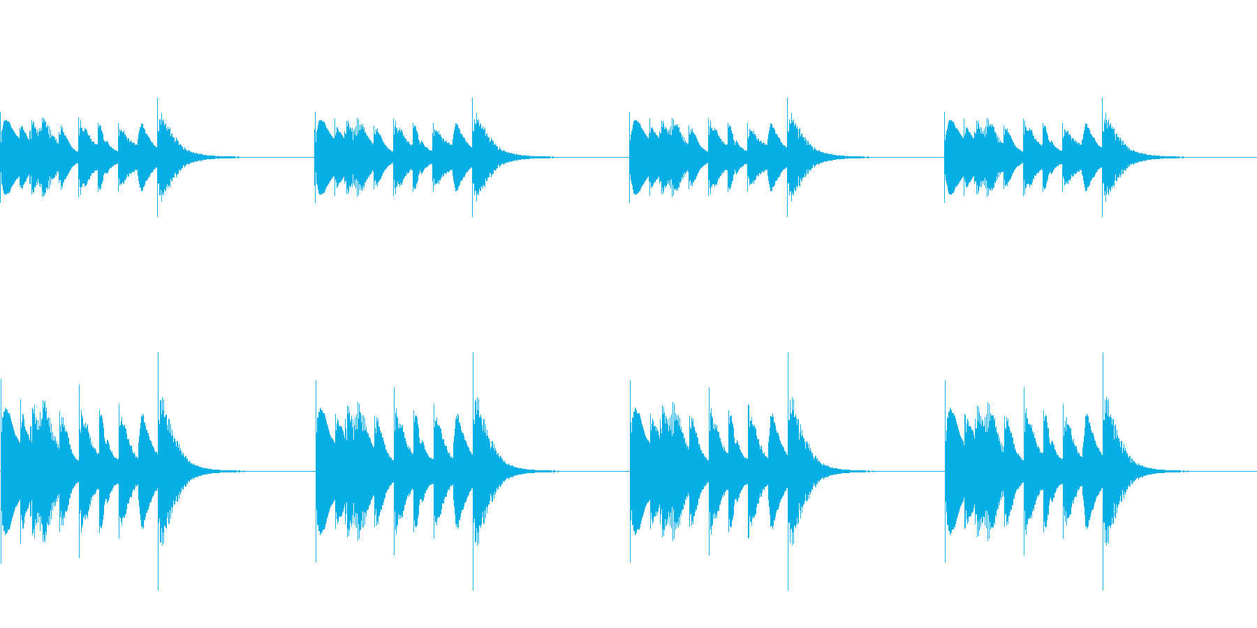 よく聴く着信音のパロディ_01_STの再生済みの波形