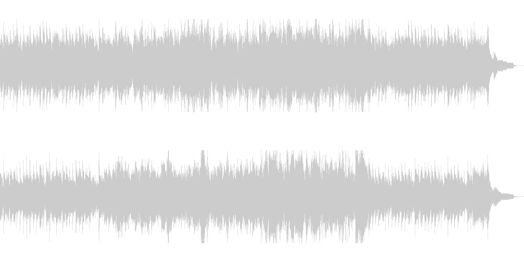 ピアノの素敵な音色の優雅なバラードの未再生の波形