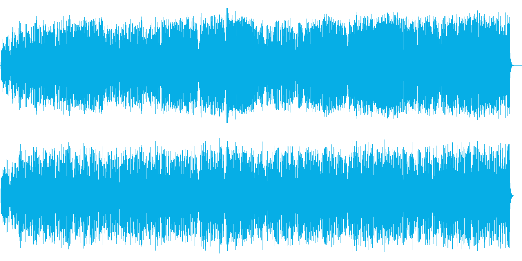 春めく街を散歩する可憐な童謡風楽曲の再生済みの波形