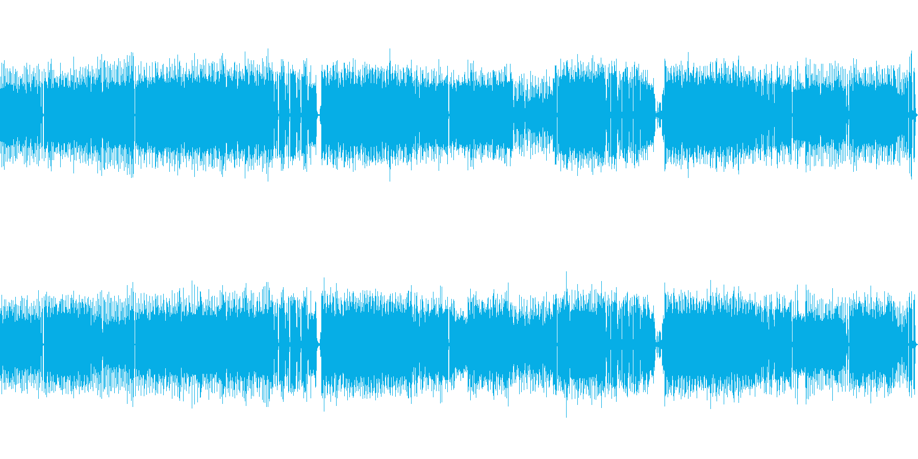高音質♪ロックアップループ曲の再生済みの波形