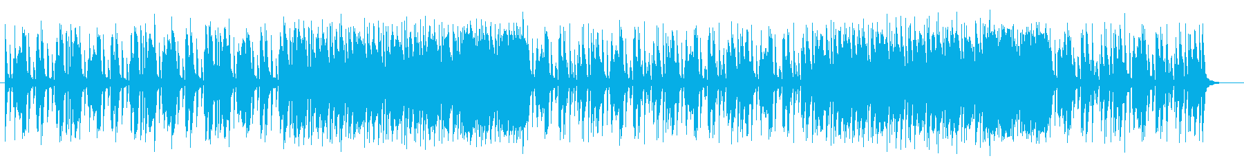 うきうきするレトロなシンセサイザー曲の再生済みの波形