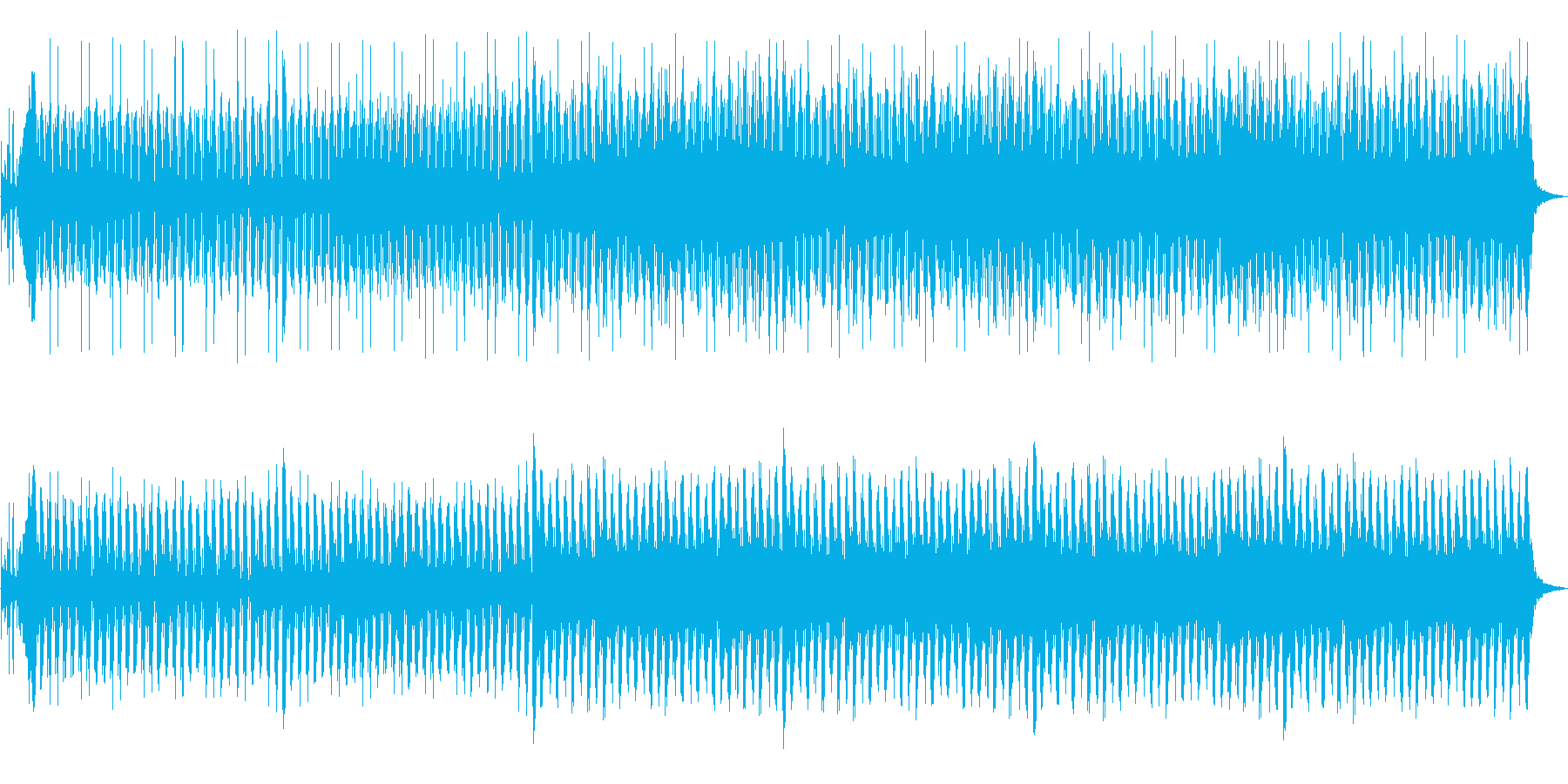 ハワイ等のリゾートをイメージして作った…の再生済みの波形