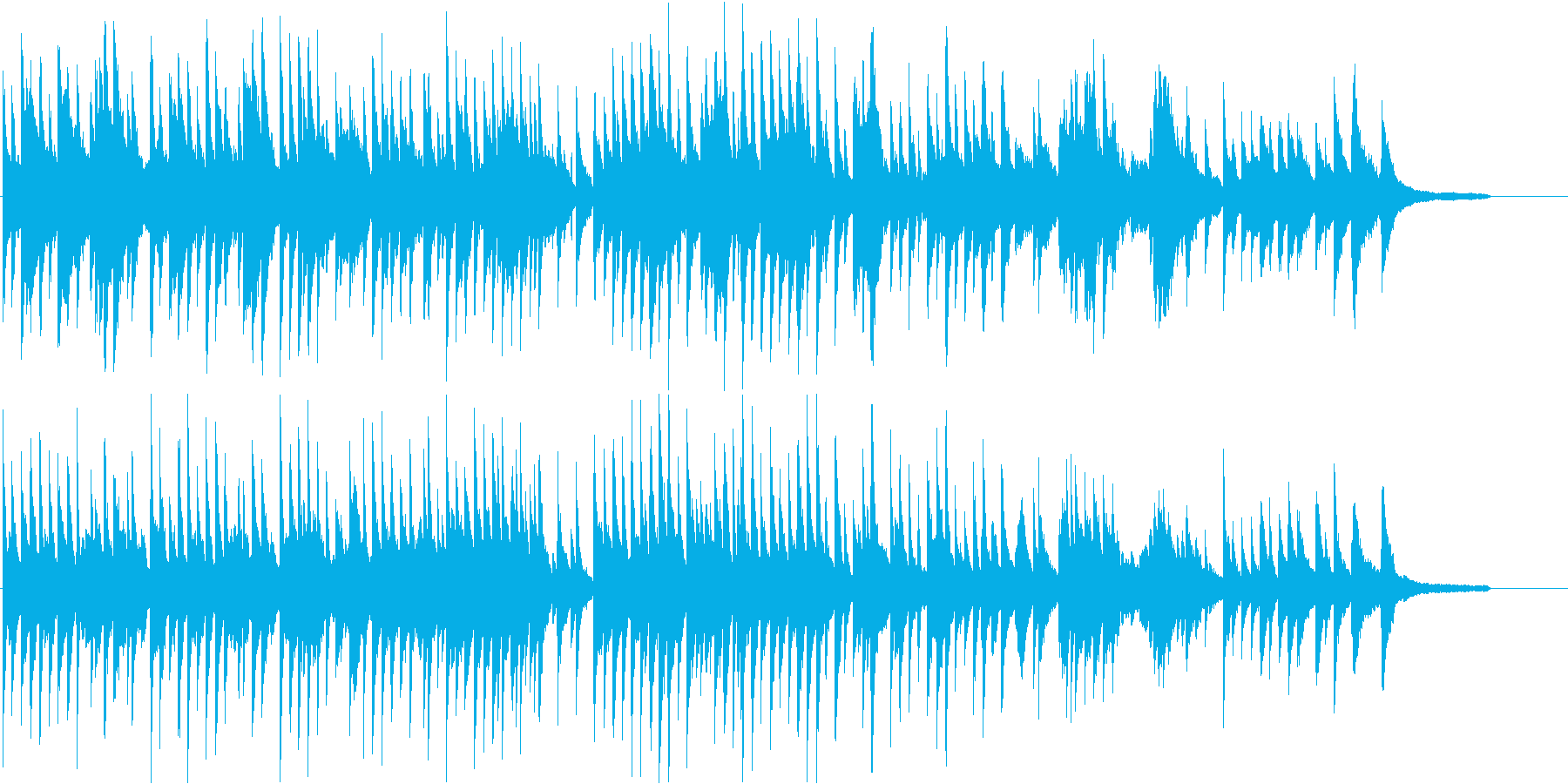 希望を感じさせるピアノ曲の再生済みの波形