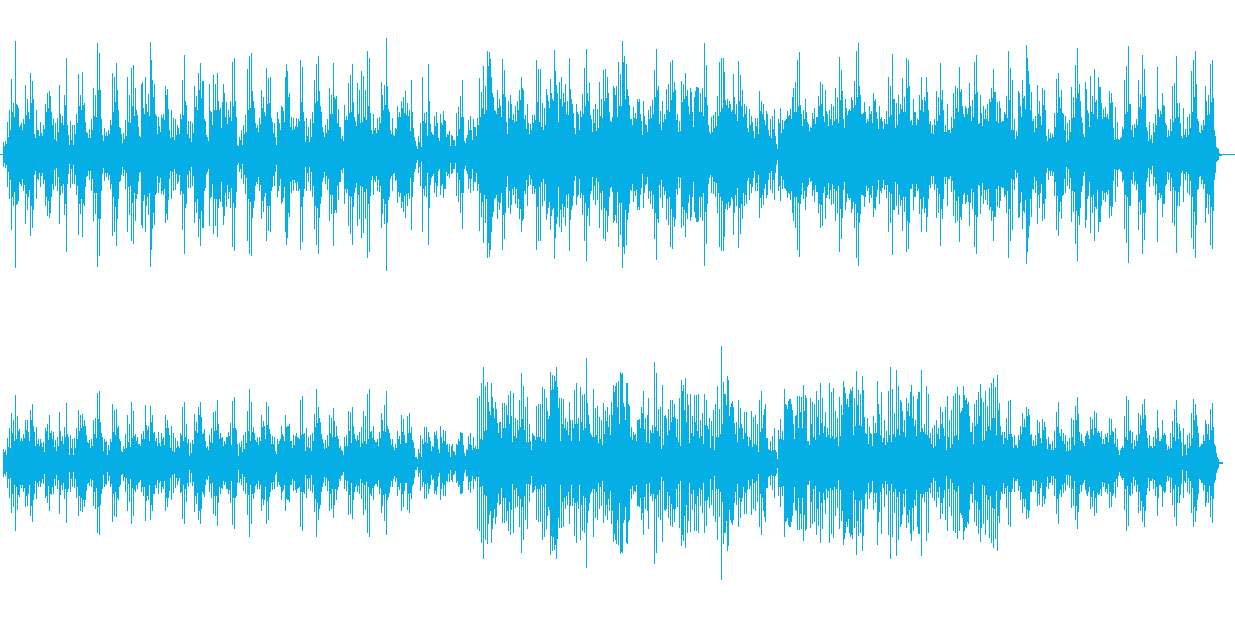 キラキラ感のある鉄琴・シンセサイザー曲の再生済みの波形
