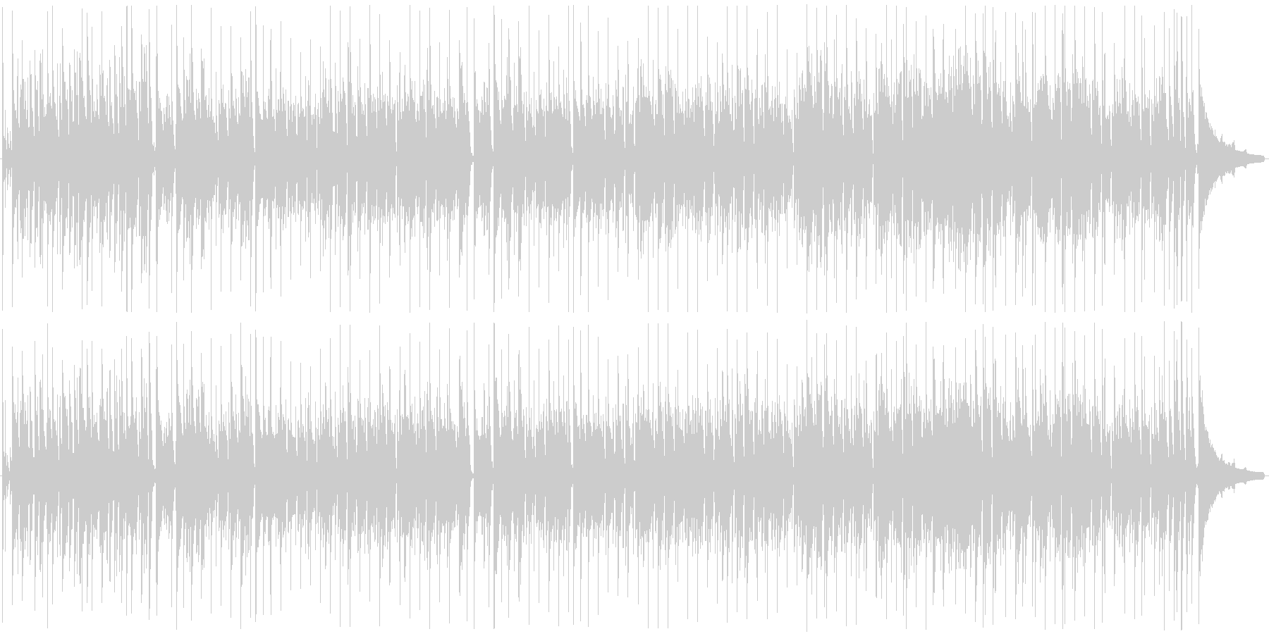 バイオリンの小気味よい旋律が特徴の楽曲の未再生の波形