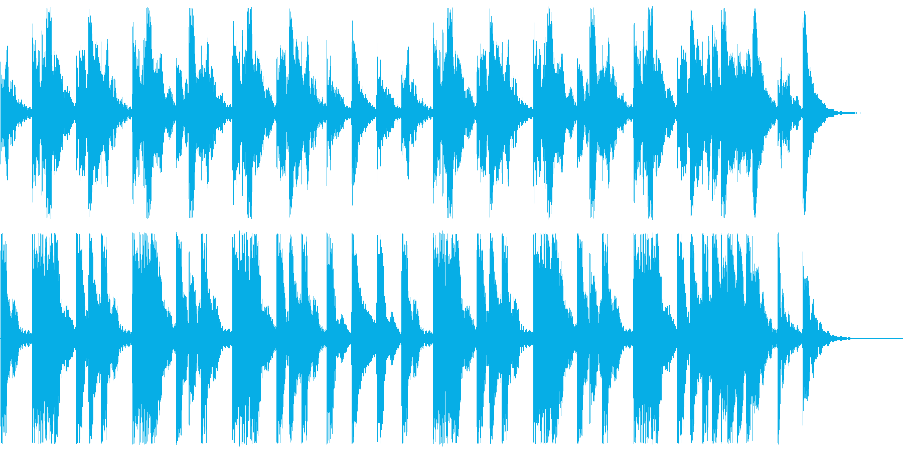 哀しみ系のピアノ曲です。の再生済みの波形