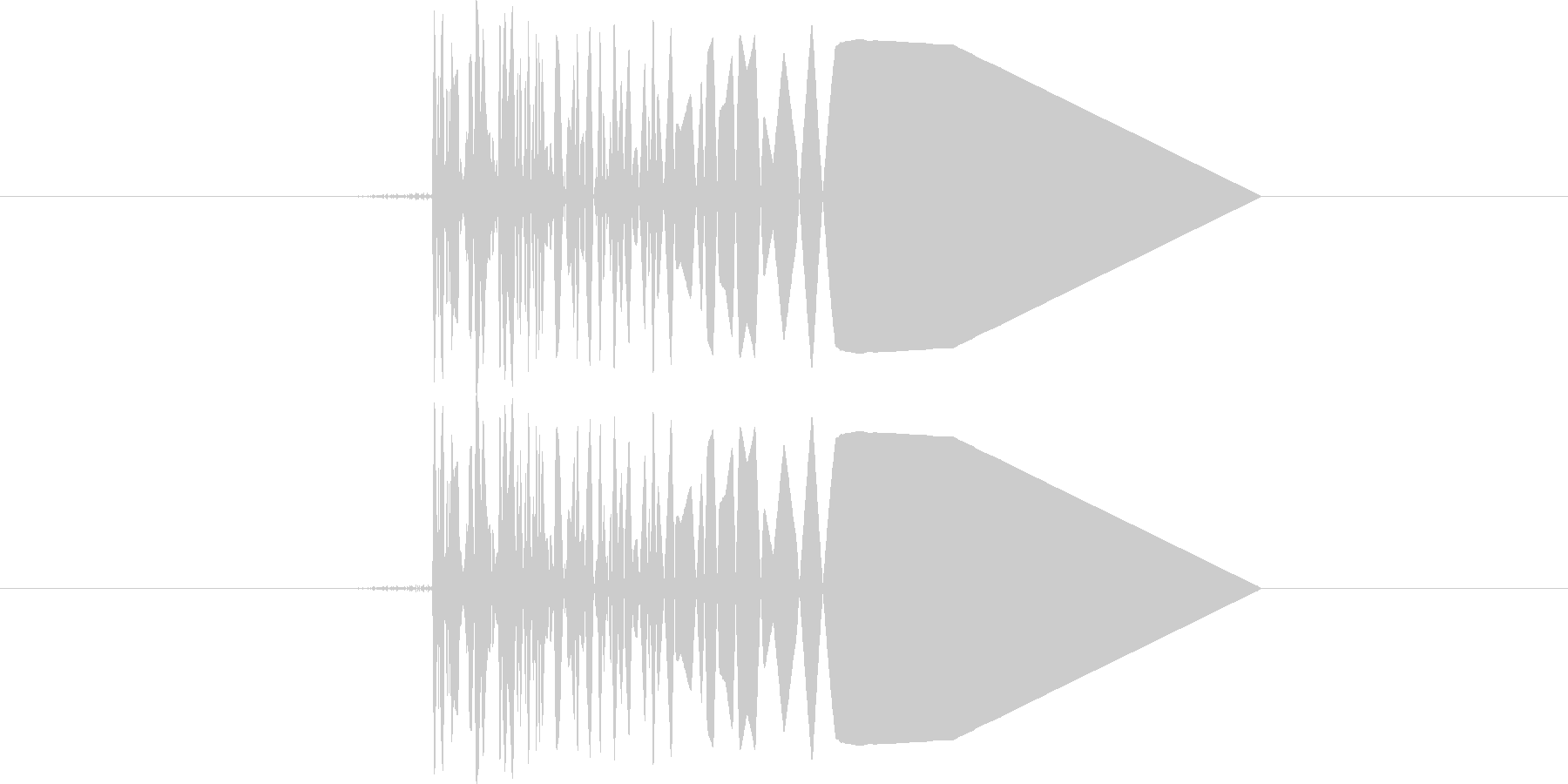 ファミコン系歩く音02 コツコツ(単音)の未再生の波形