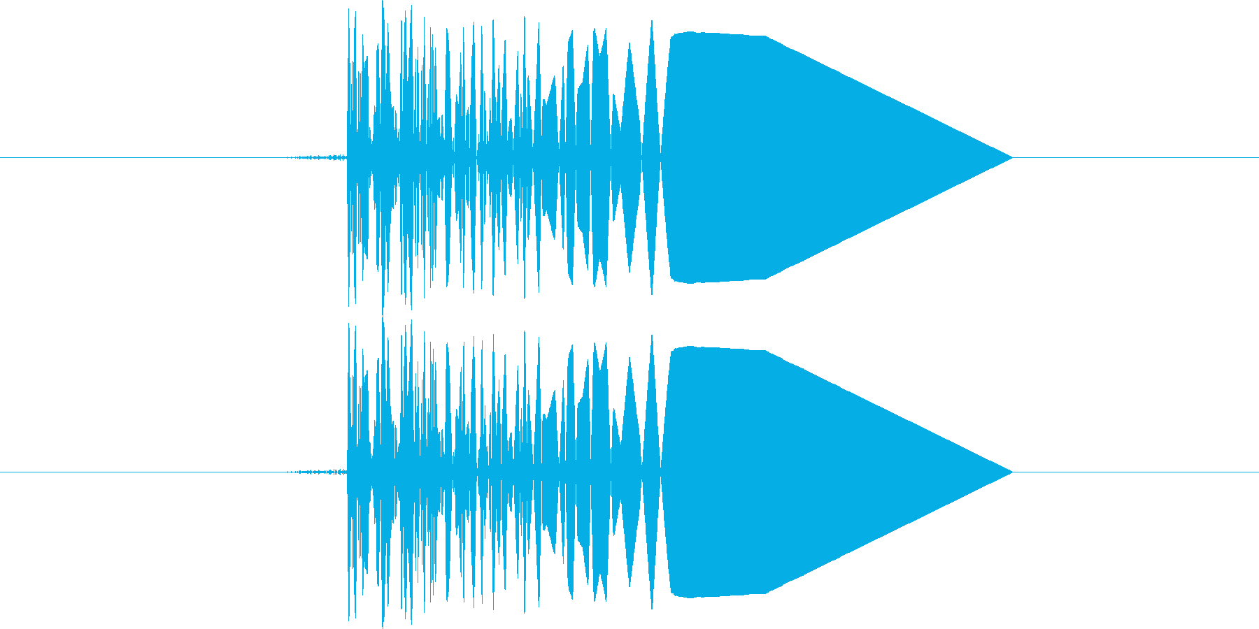 ファミコン系歩く音02 コツコツ(単音)の再生済みの波形