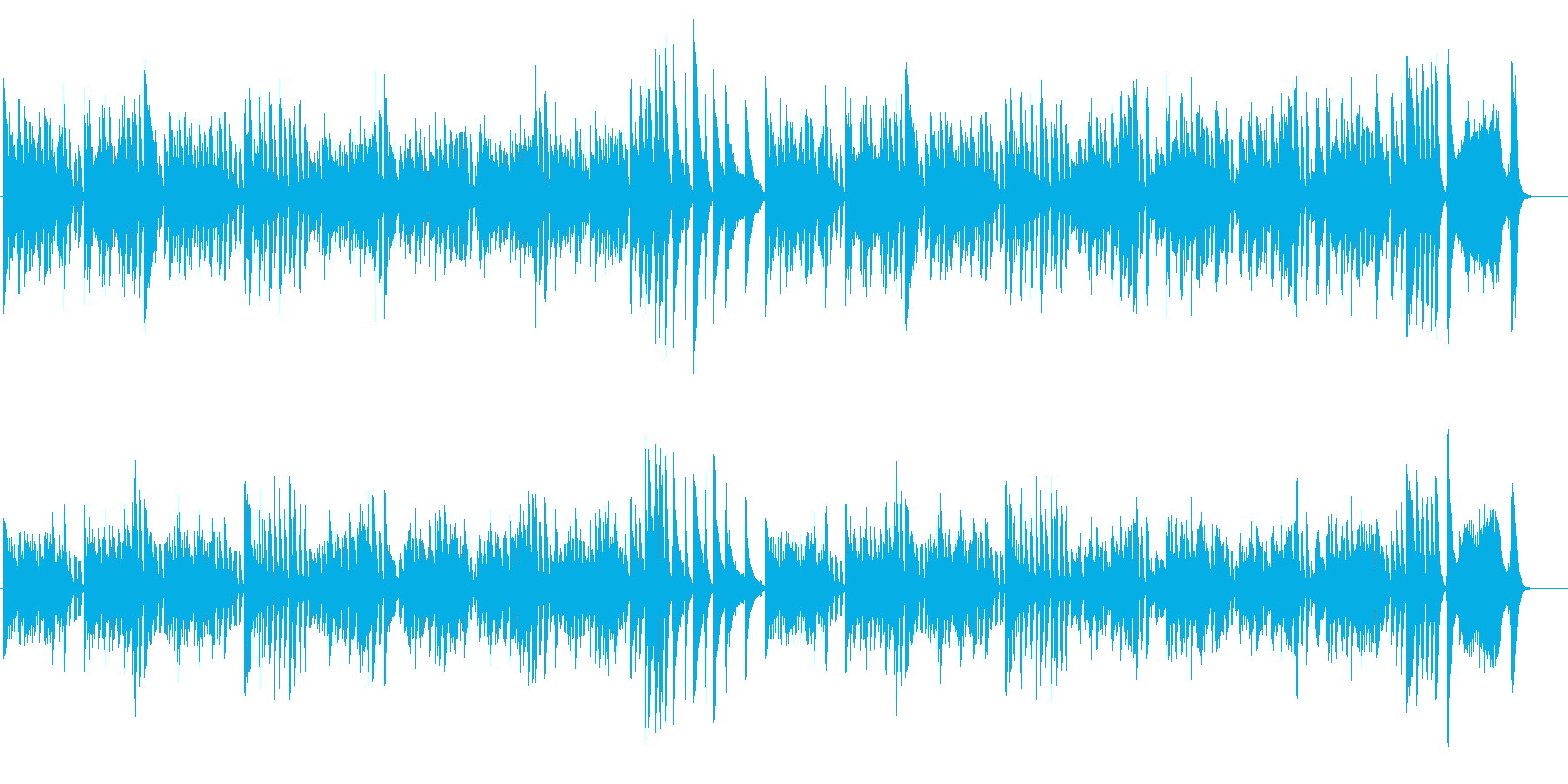 何かを作っている時の曲の再生済みの波形