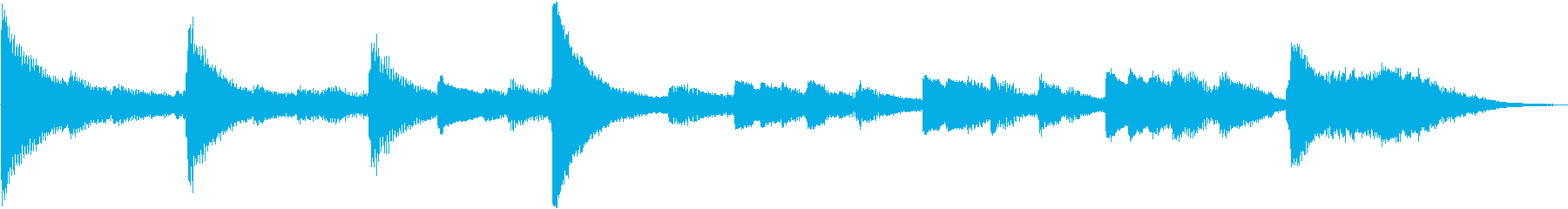 Ideal for CM. Healing music by piano's reproduced waveform