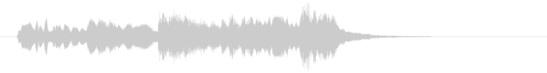 笛とストリングスがワンフレーズを奏でる曲の未再生の波形