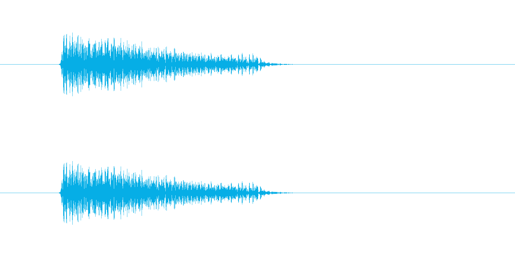 ギターのスライド音ですの再生済みの波形