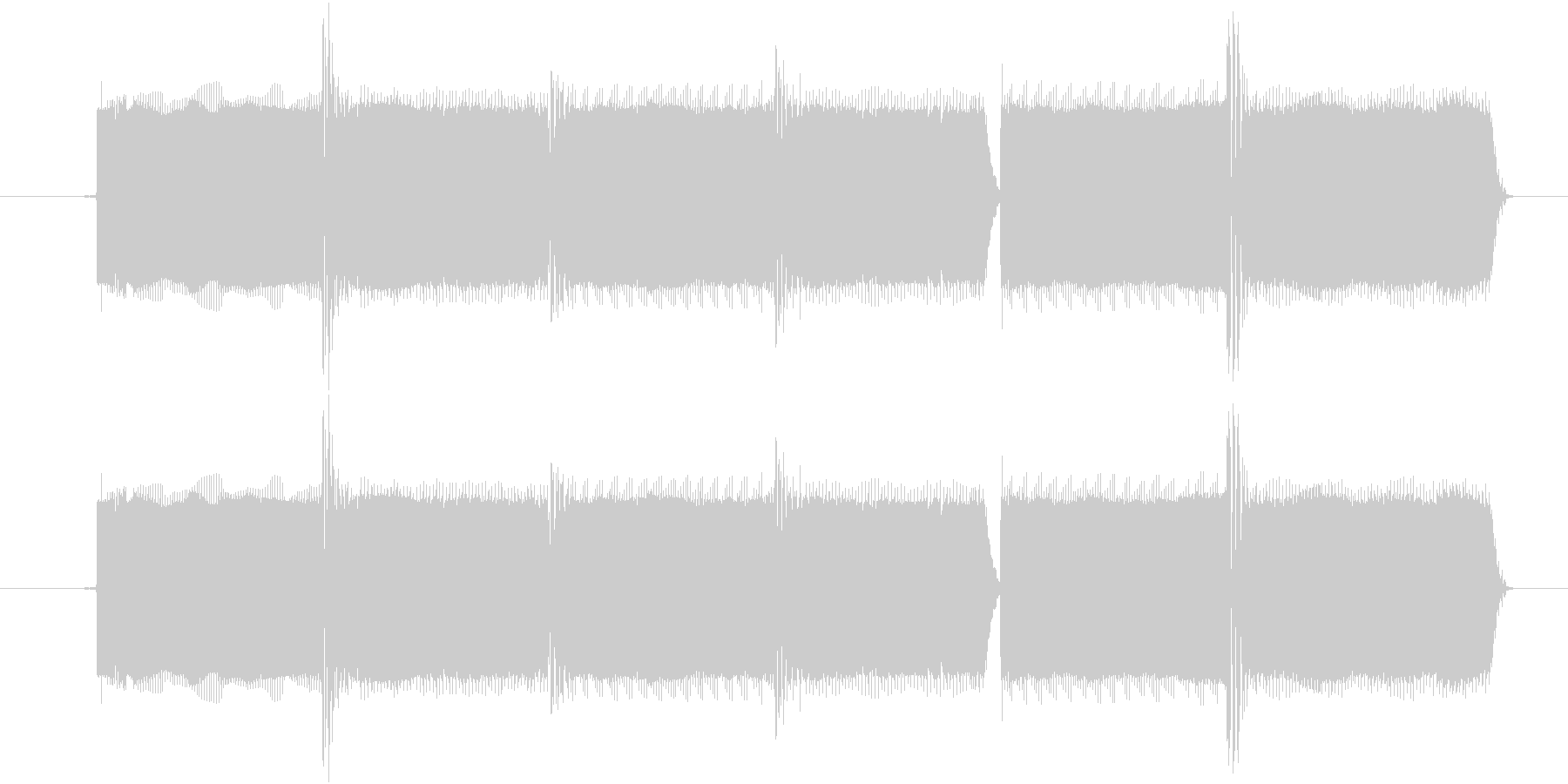 正解の時の効果音の未再生の波形