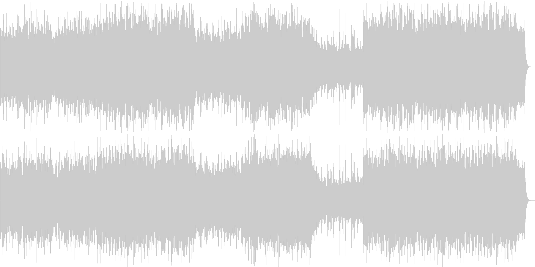 笛を主に使った軽やかなリラックスできる曲の未再生の波形