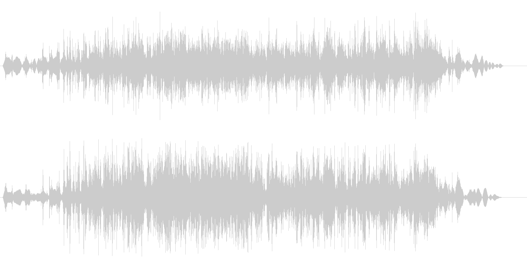細々したものをばらまいた音の未再生の波形