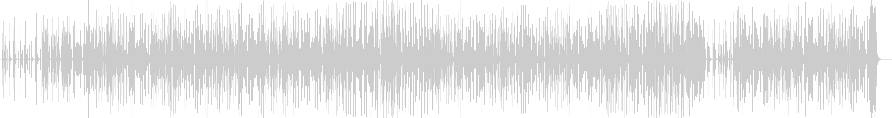 キラキラした音とベースが効いたロックの曲の未再生の波形