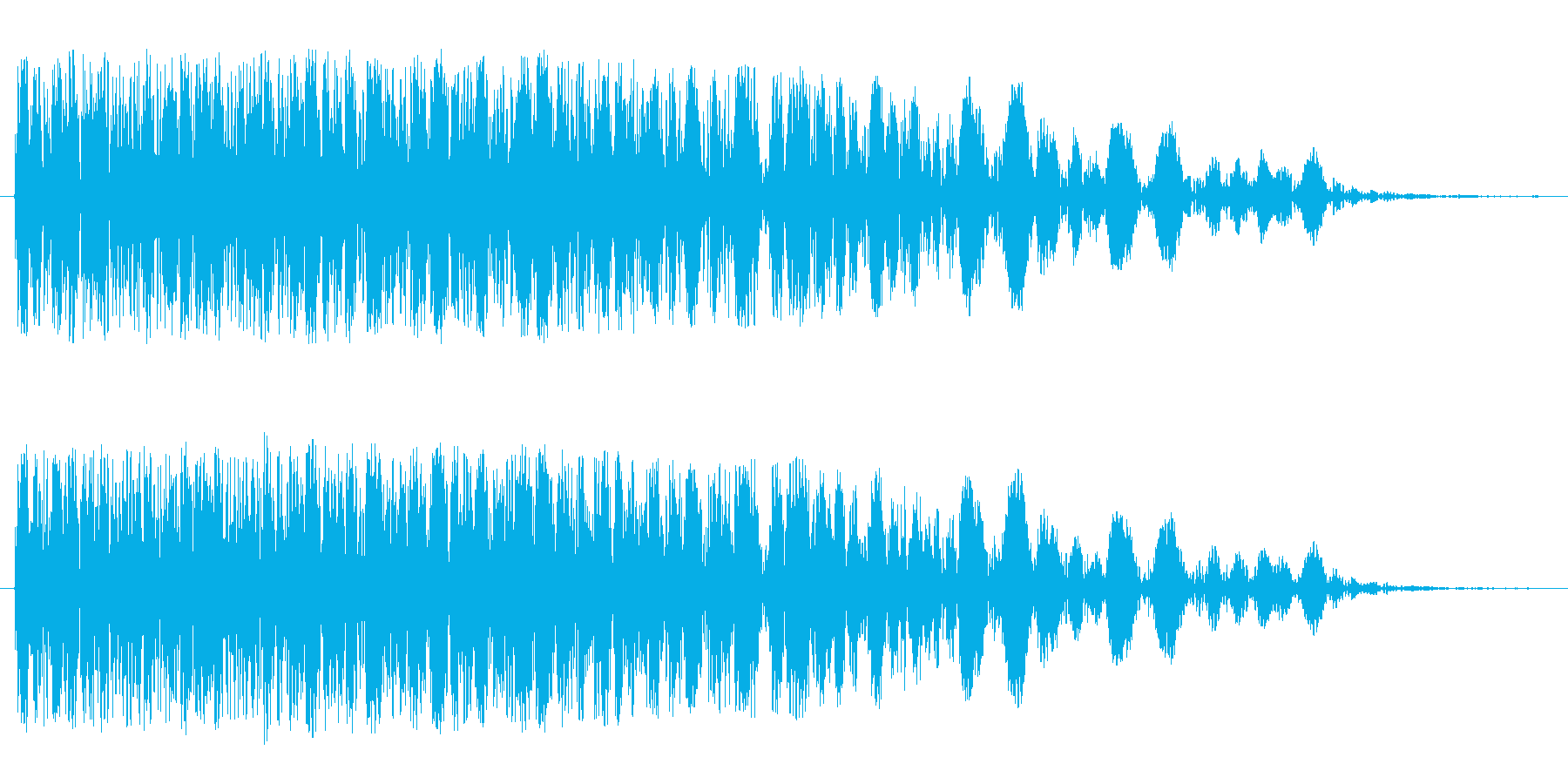 巨人が登場する時の効果音の再生済みの波形