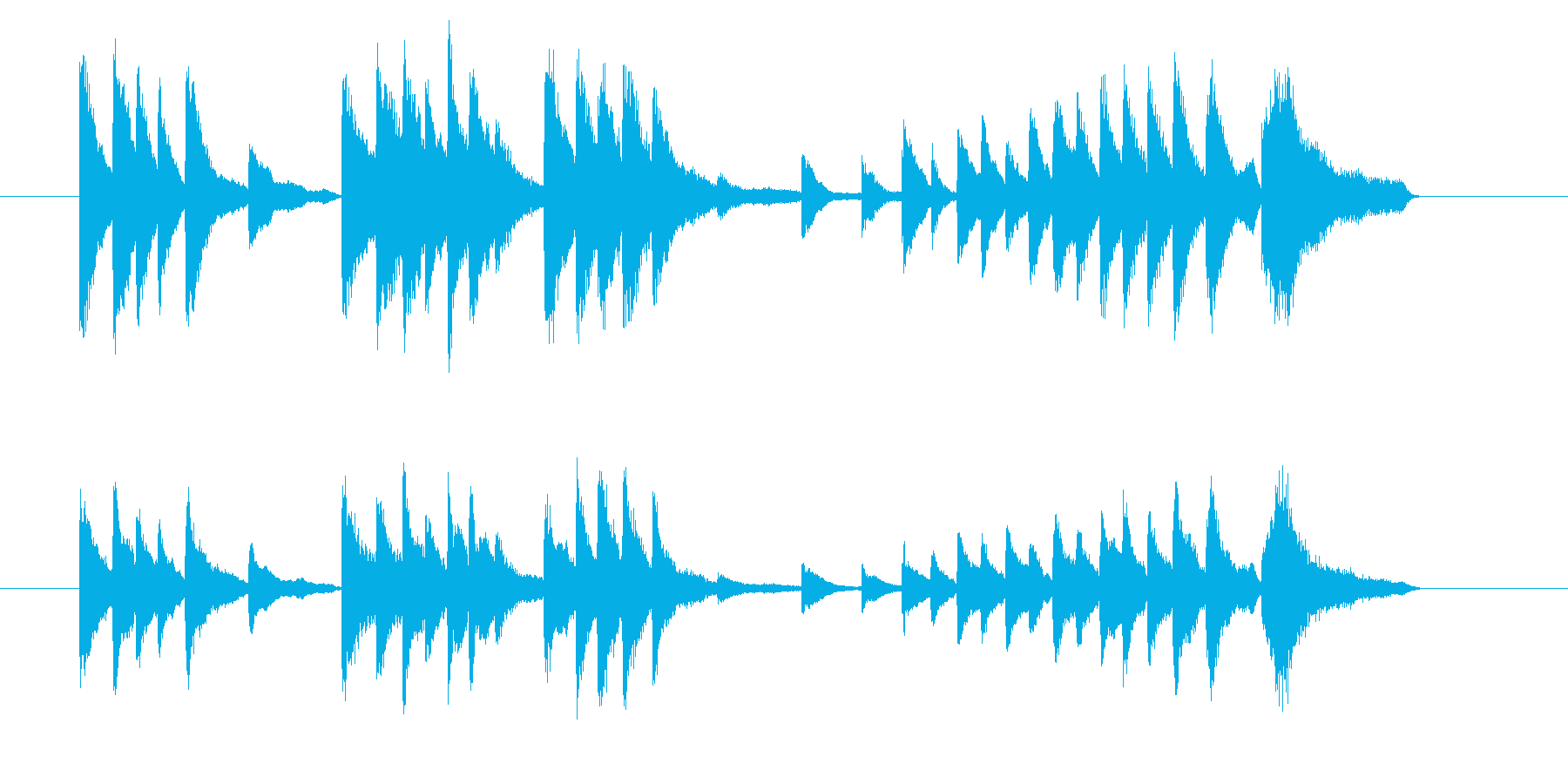 40秒のピアノ曲です。短歌などに見られ…の再生済みの波形