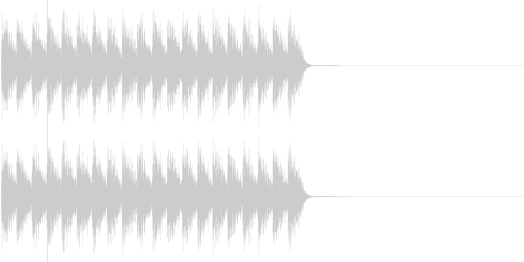 ガガガ...。発砲音G(連射・長め)の未再生の波形