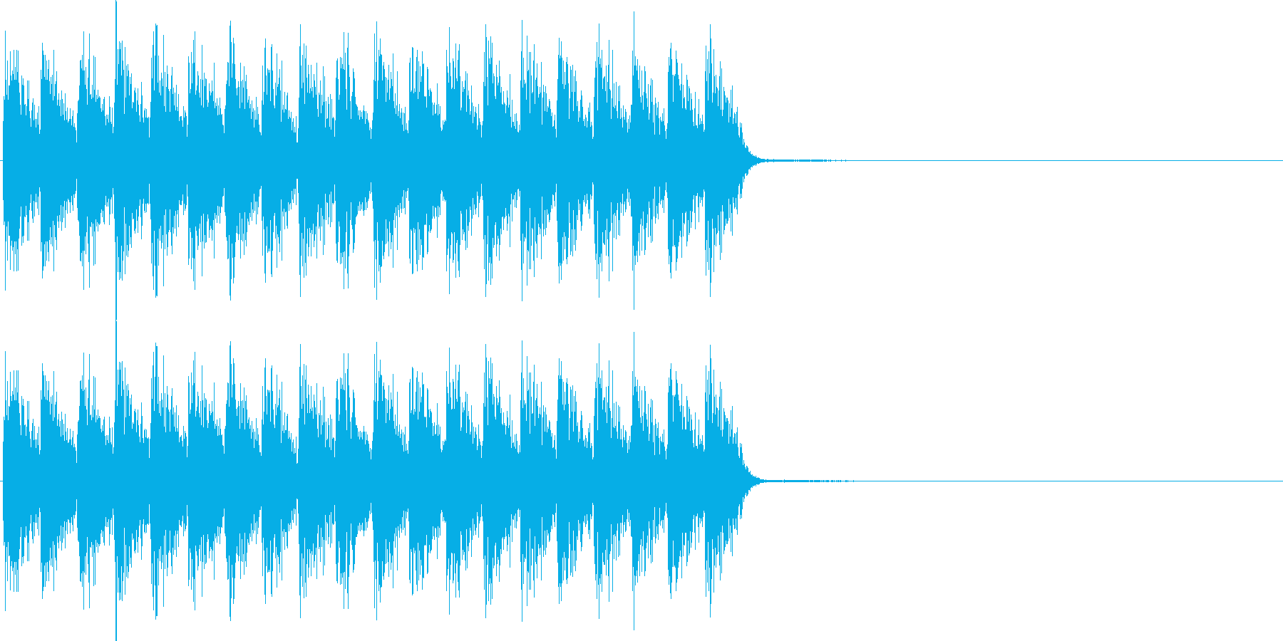 ガガガ...。発砲音G(連射・長め)の再生済みの波形