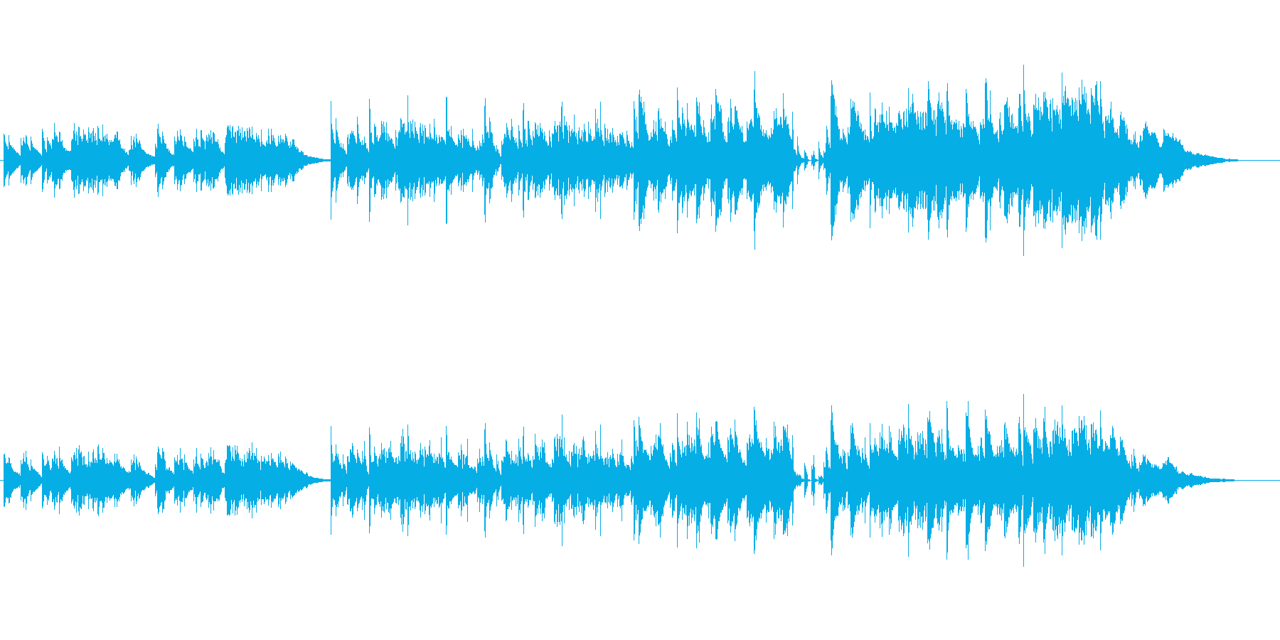 哀愁を誘うニューミュージック風バラードの再生済みの波形