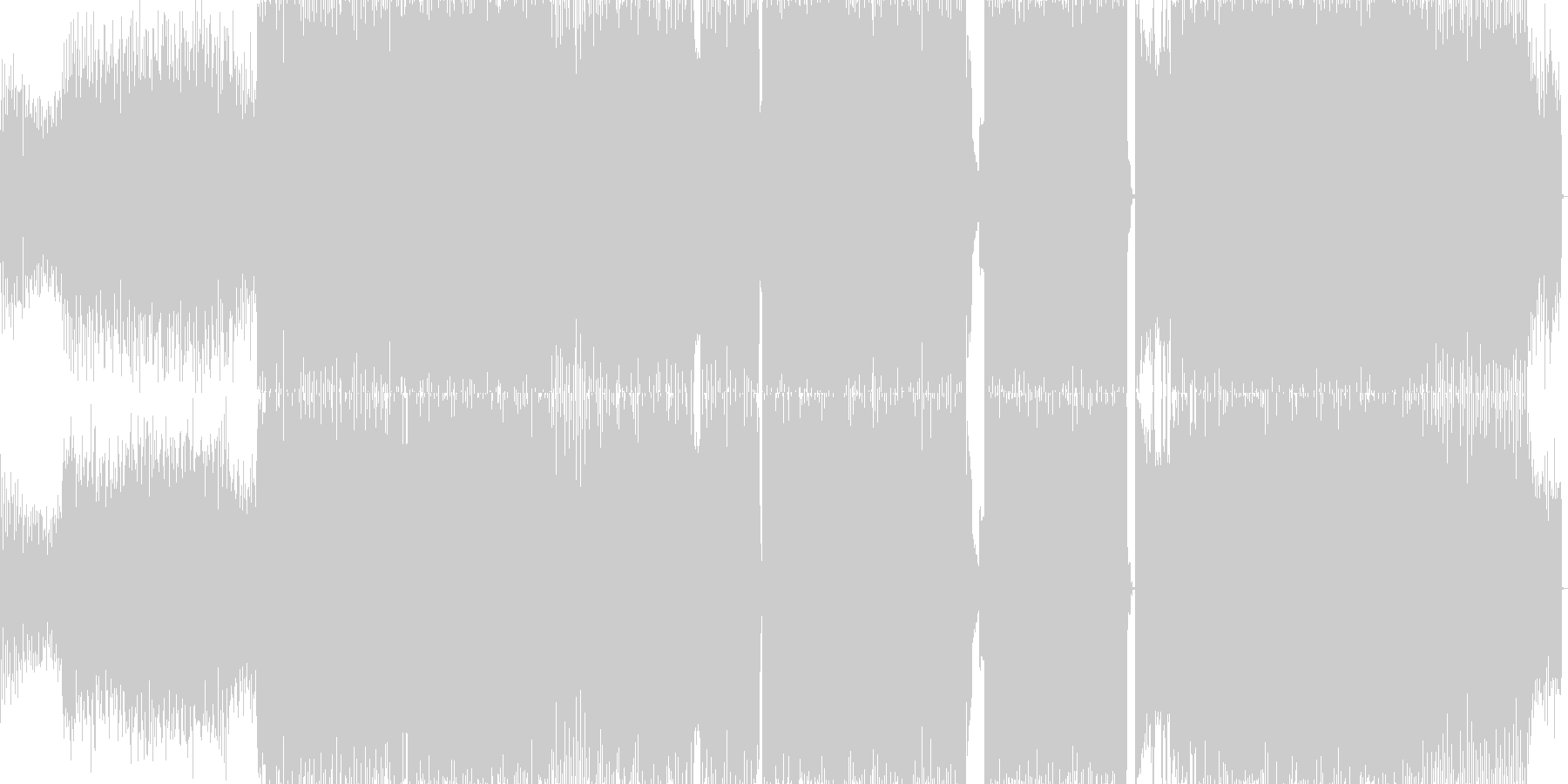 洋楽っぽいダンス楽曲の未再生の波形