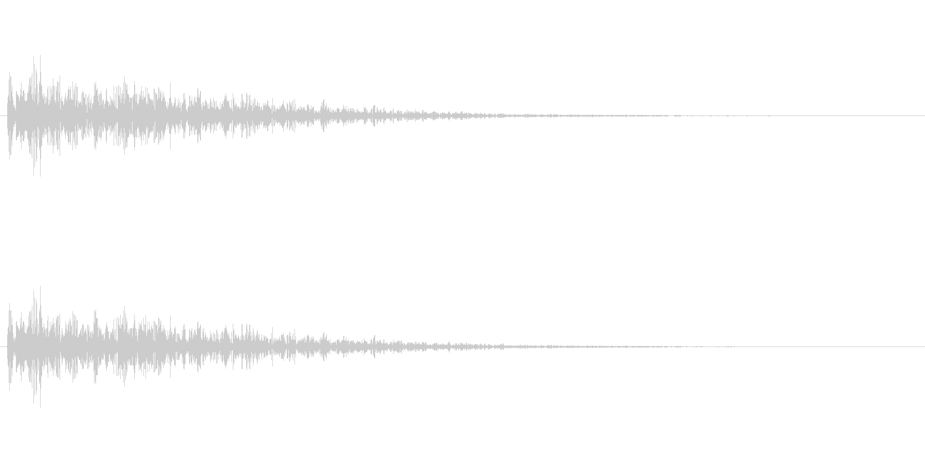 爆発音ですの未再生の波形