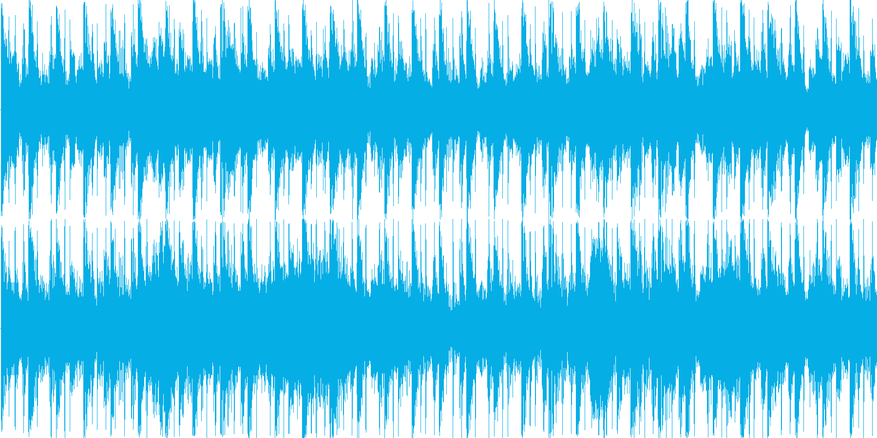リズムを強調した楽曲です。の再生済みの波形