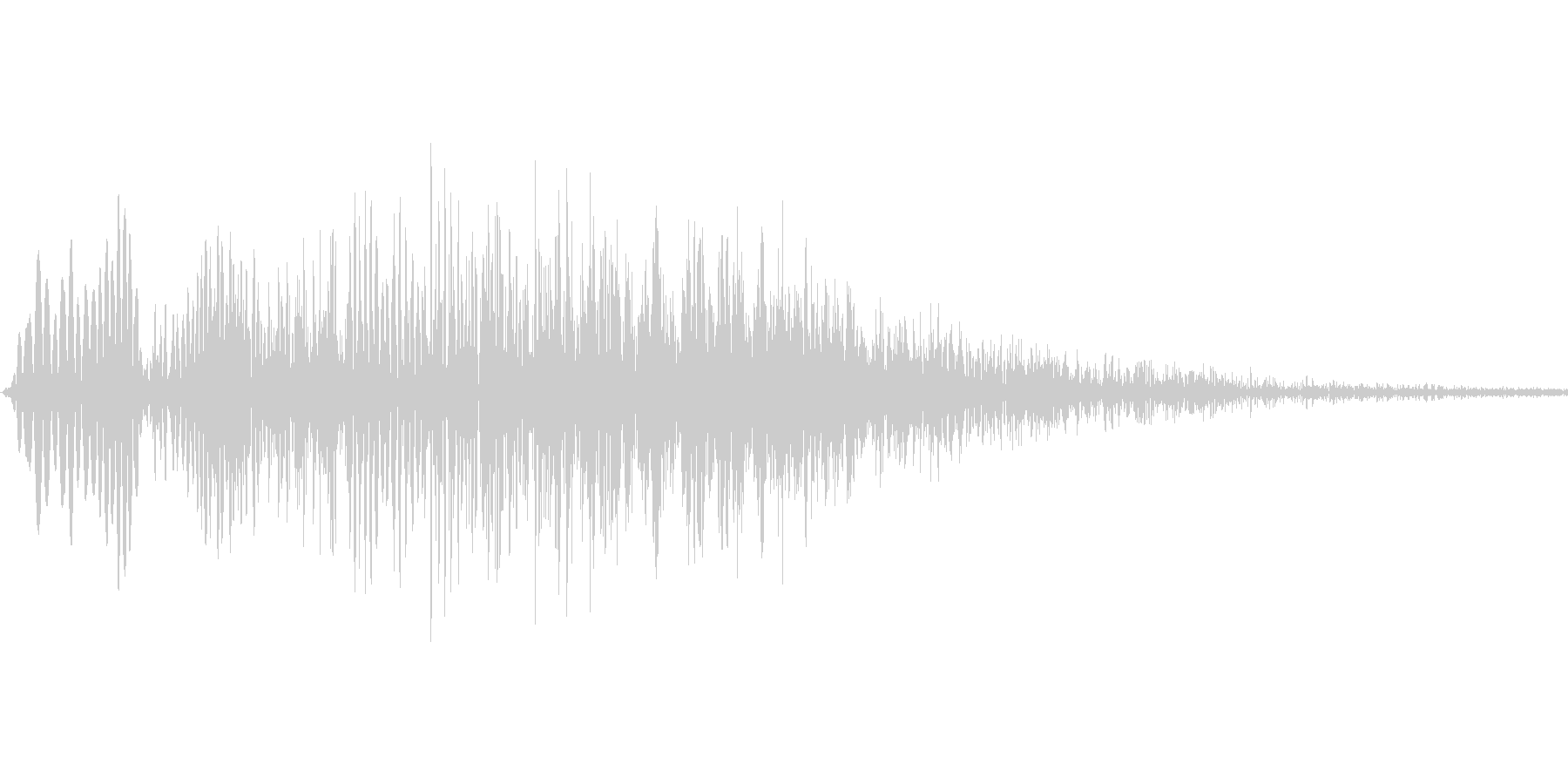 キャンセル音、削除音の未再生の波形