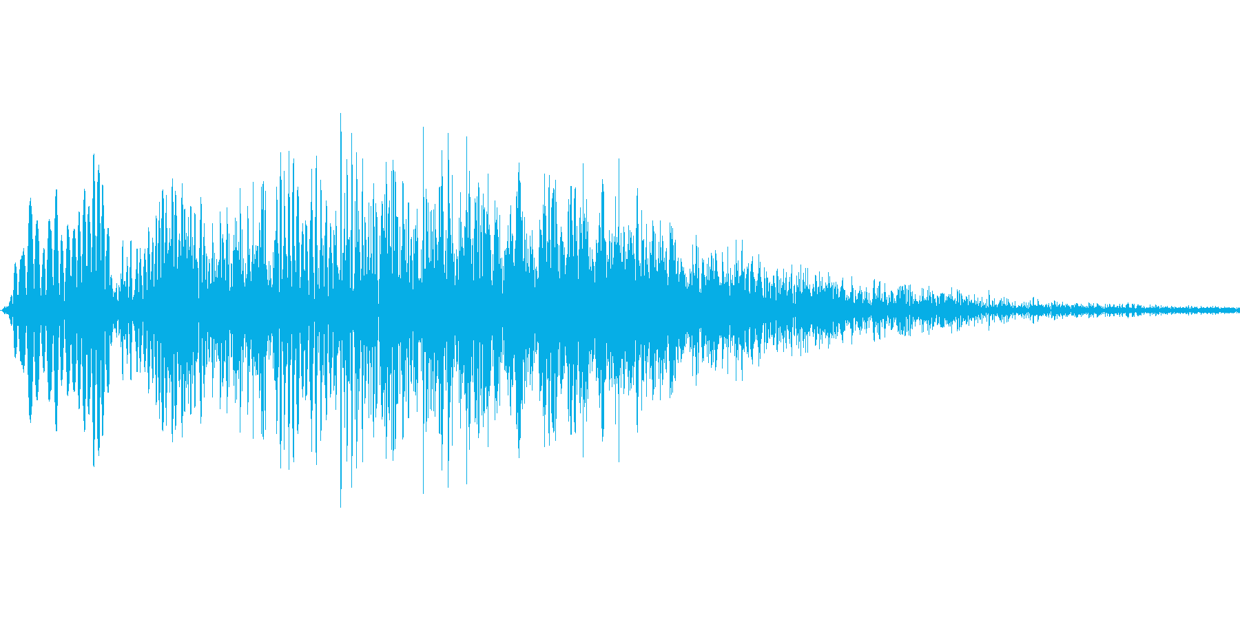 キャンセル音、削除音の再生済みの波形