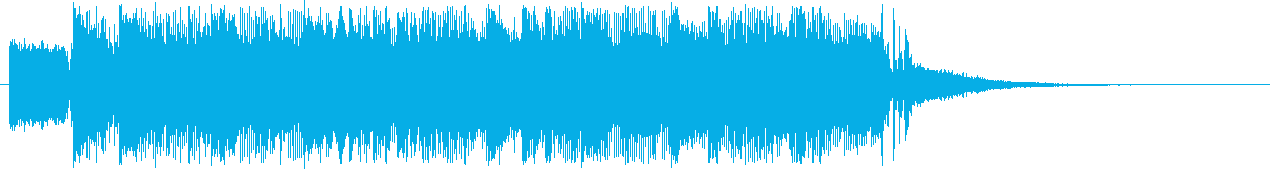 Short guitar band jingle with a sense of speed's reproduced waveform