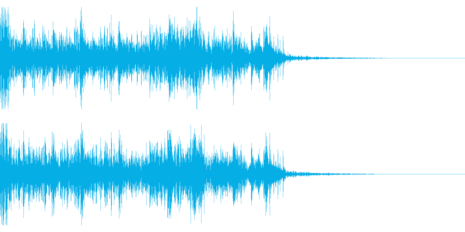 ドーン!パチパチ!連続花火の効果音!04の再生済みの波形