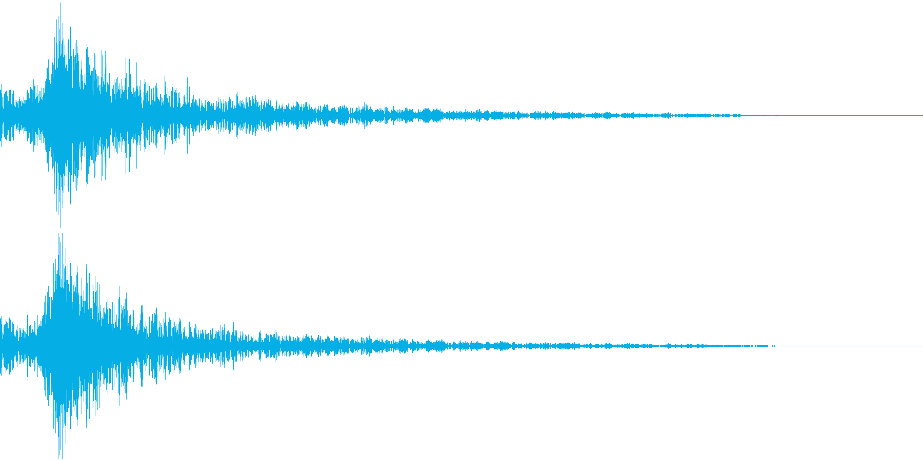 打撃音・爆発音・ヒット5-ヒュードーンッの再生済みの波形