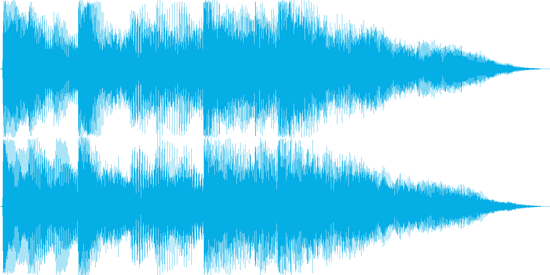 pop synth soundの再生済みの波形