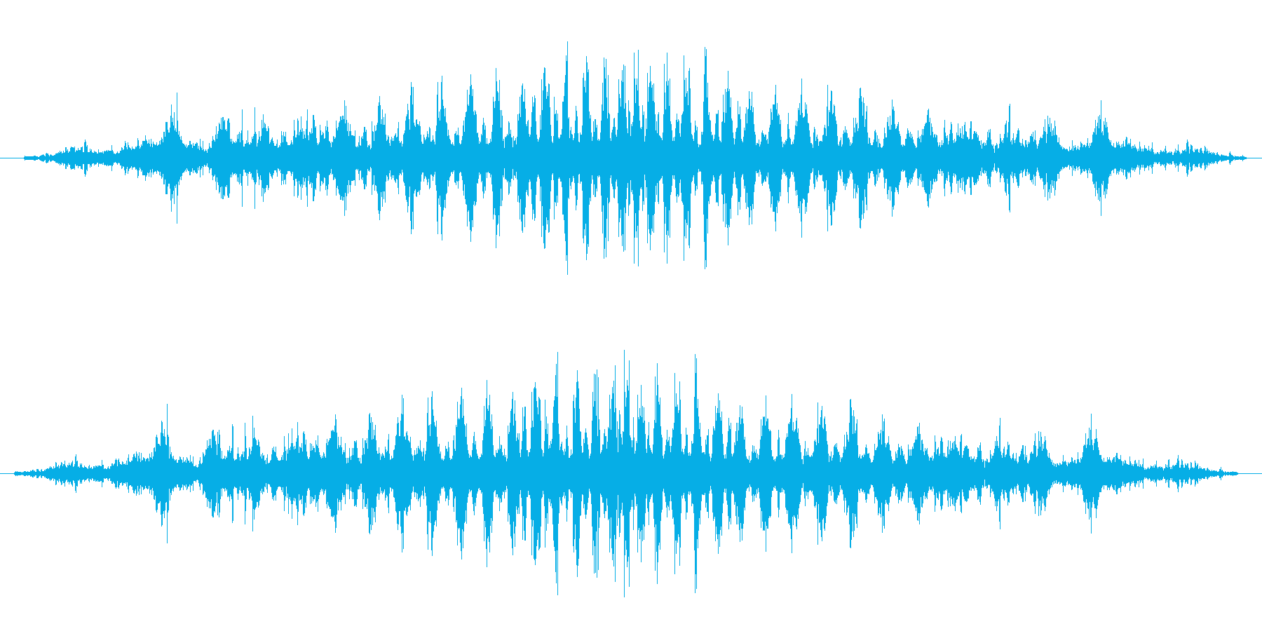 シュワシュワ(回転音)の再生済みの波形