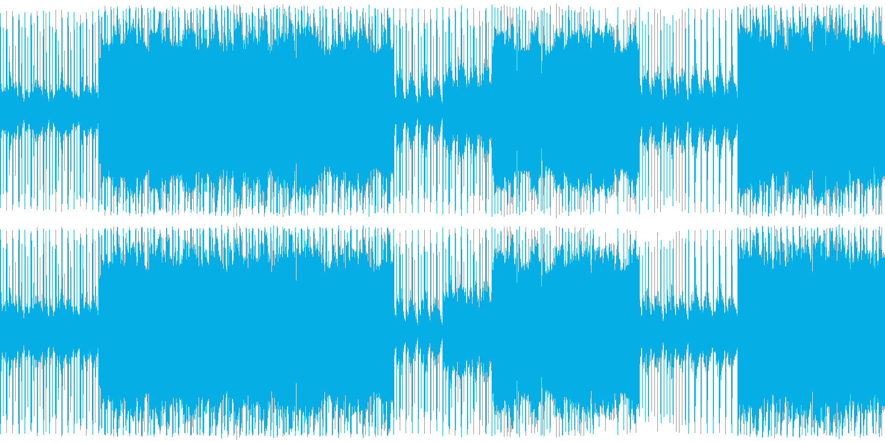 穏やかな曲ですの再生済みの波形