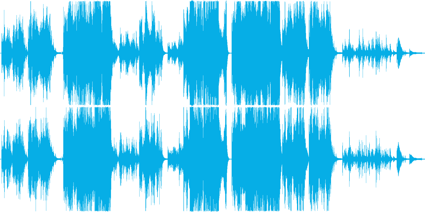 優しく幻想的な感動系ピアノ曲の再生済みの波形