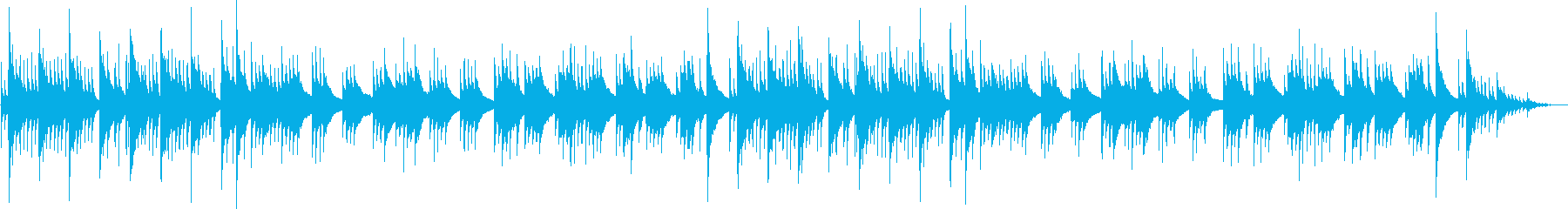 Healing system ballad of comfortable guitar melody's reproduced waveform