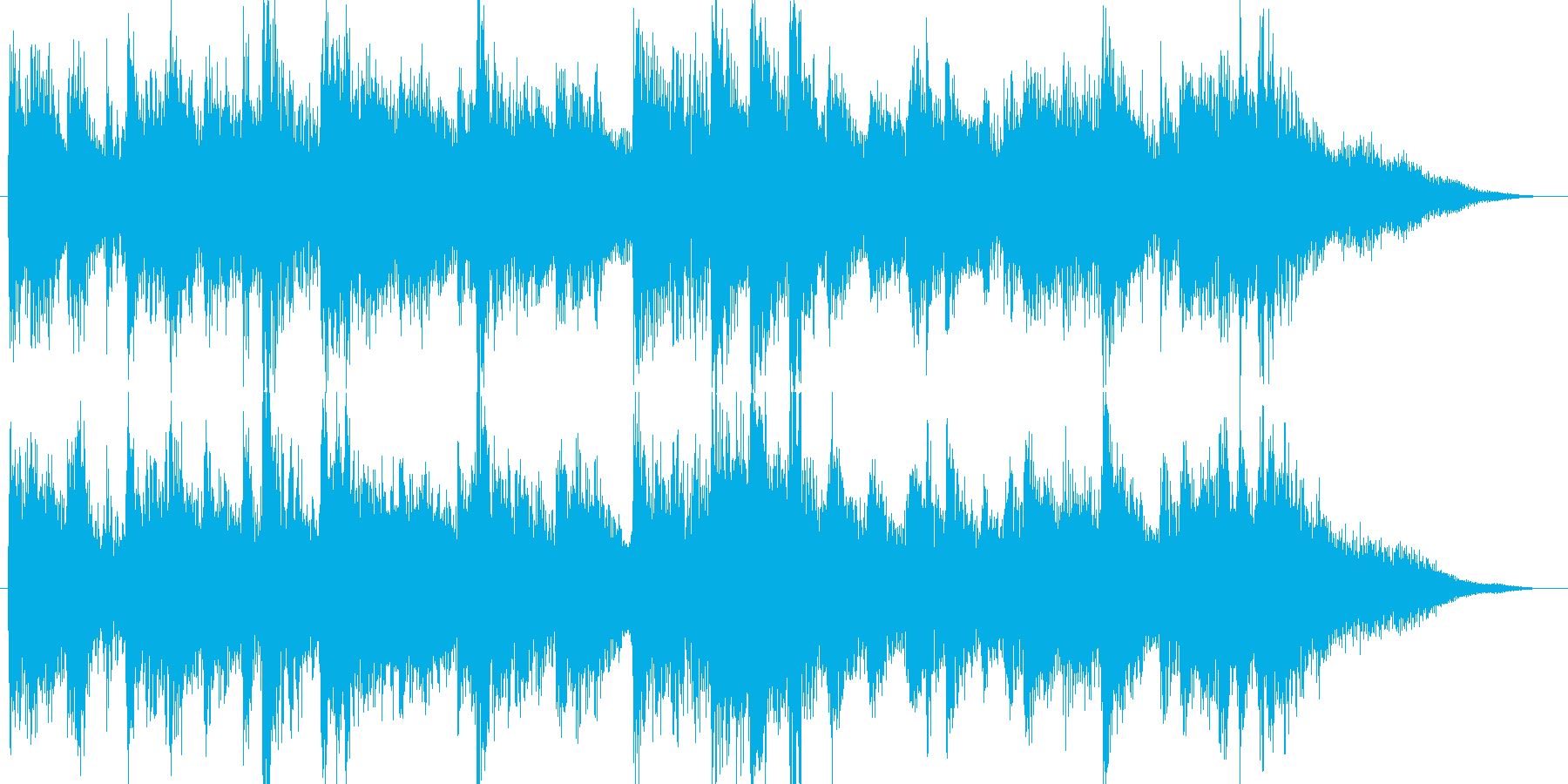 高音質♪和風出囃子ジングル侍姫曲の再生済みの波形