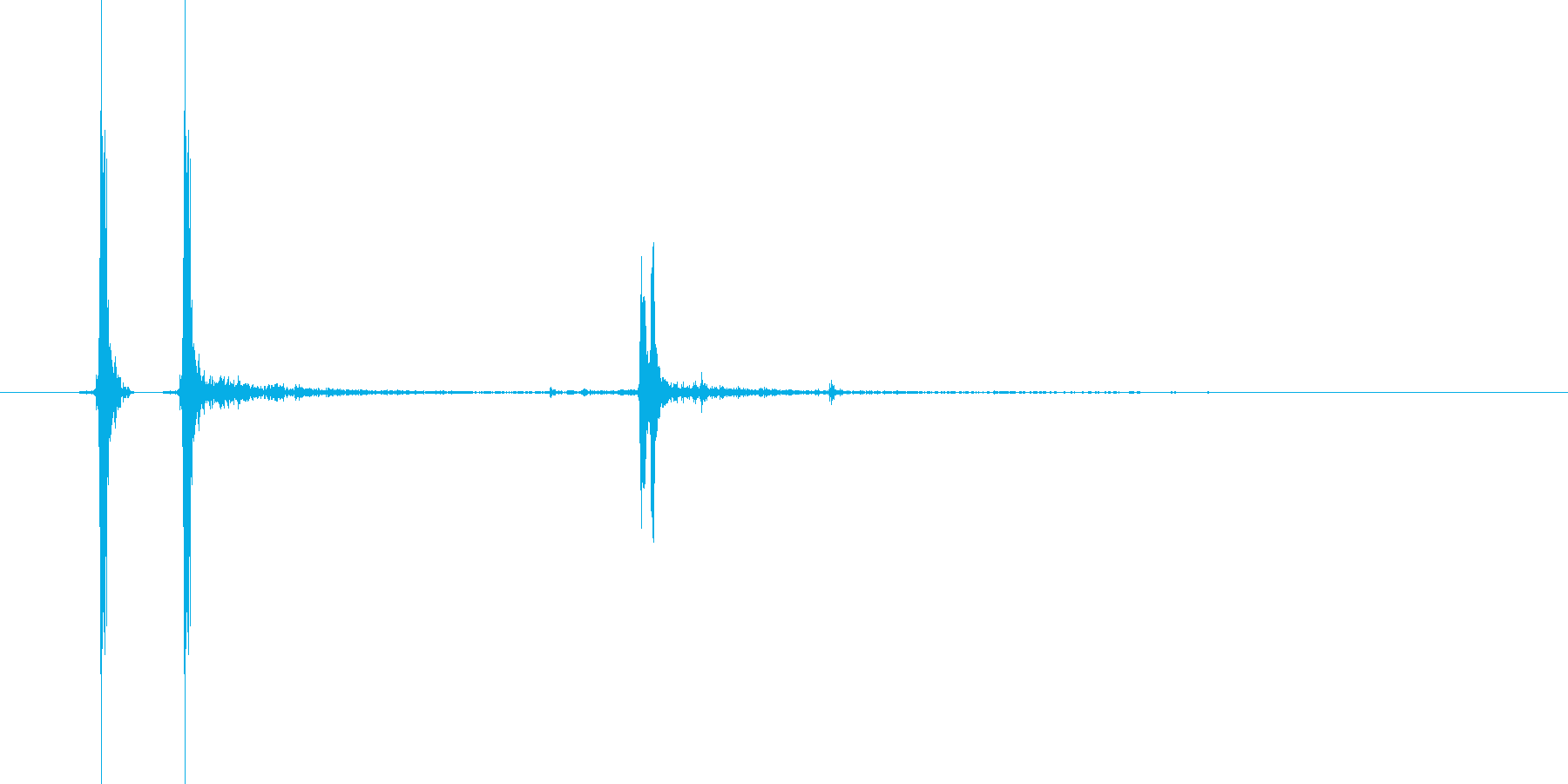 スイッチの音。「カチッ」の再生済みの波形