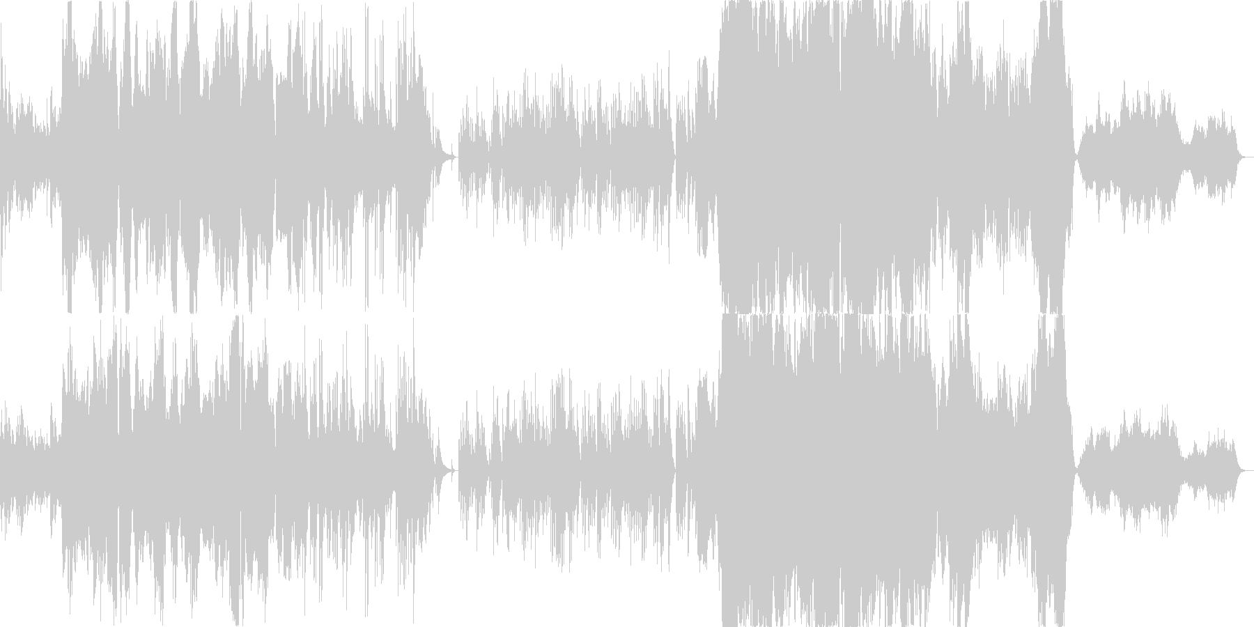 温かく、優しい落ち着いた雰囲気の曲ですの未再生の波形