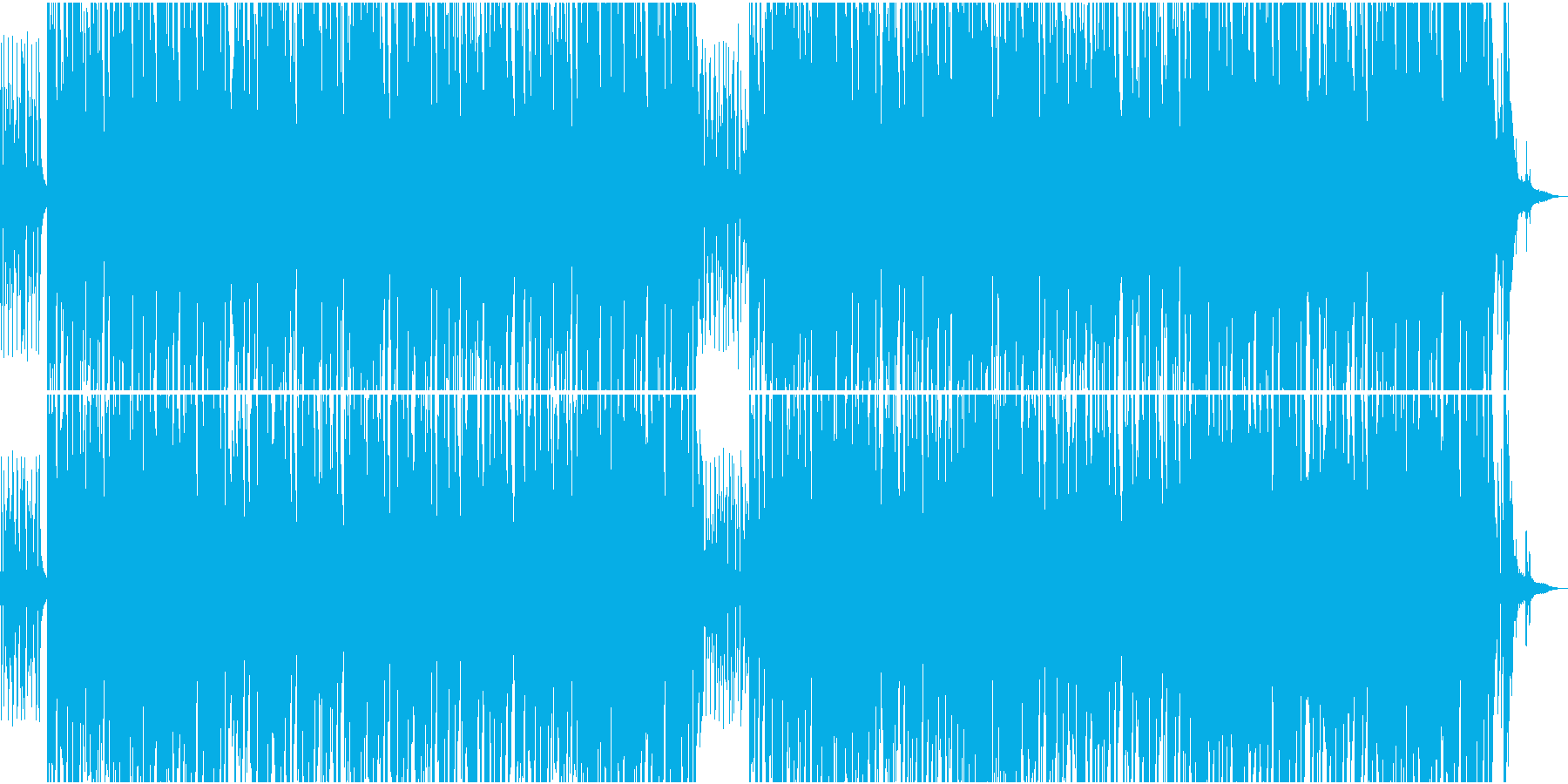 ゆっくりしたアコースティックなボサノバの再生済みの波形